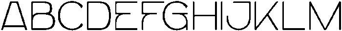 Giner Modern Thin otf (100) Font UPPERCASE