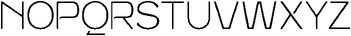 Giner Modern Thin otf (100) Font LOWERCASE