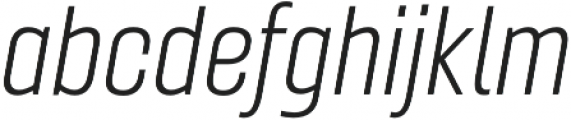 Gineso Cond Light Italic otf (300) Font LOWERCASE