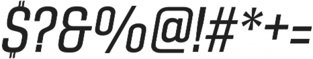Gineso Cond Medium Italic otf (500) Font OTHER CHARS