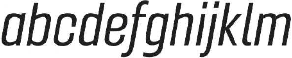 Gineso Cond Regular Italic otf (400) Font LOWERCASE