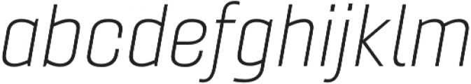 Gineso Ext Thin Italic otf (100) Font LOWERCASE