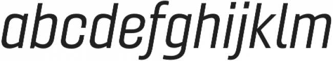 Gineso Norm Regular Italic otf (400) Font LOWERCASE