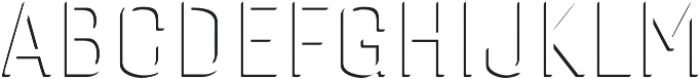 Gineso Titling Accent Thin otf (100) Font UPPERCASE