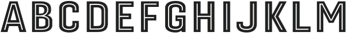 Gineso Titling Inline Black otf (900) Font LOWERCASE