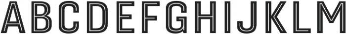 Gineso Titling Inline Bold otf (700) Font UPPERCASE