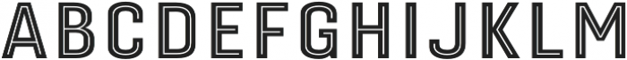 Gineso Titling Inline Bold otf (700) Font LOWERCASE