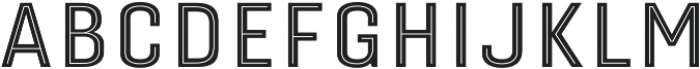 Gineso Titling Inline Medium otf (500) Font LOWERCASE