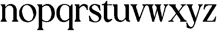 Ginger Regular otf (400) Font LOWERCASE