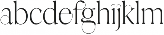 Ginger Regular otf (400) Font LOWERCASE