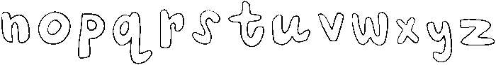 Ginger Regular ttf (400) Font LOWERCASE