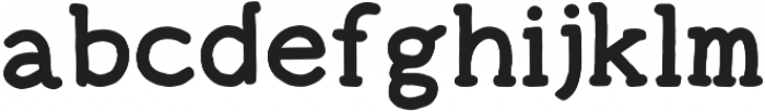 Ginger Typewriter Bold otf (700) Font LOWERCASE