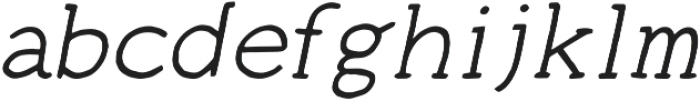 Ginger Typewriter Italic otf (400) Font LOWERCASE