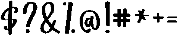 GingerLemon-Regular otf (400) Font OTHER CHARS