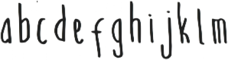 Gingera Regular otf (400) Font LOWERCASE