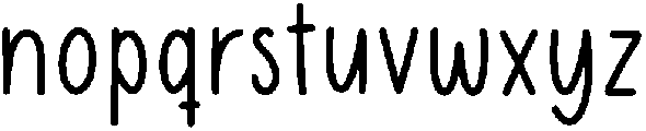 Gingerbread Regular otf (400) Font LOWERCASE
