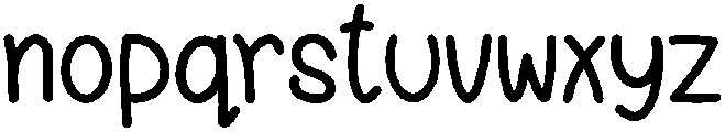 Gingerbread Regular otf (400) Font LOWERCASE