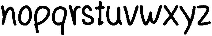 Gingerbread Regular otf (400) Font LOWERCASE