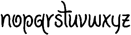 Gingerbread otf (400) Font LOWERCASE
