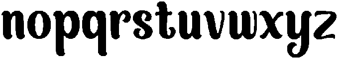 Gingerbread otf (400) Font LOWERCASE