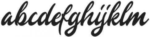 Gingerly-Regular otf (400) Font LOWERCASE