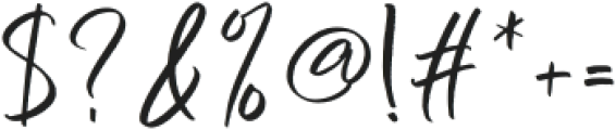 Ginho Hitam Regular otf (400) Font OTHER CHARS