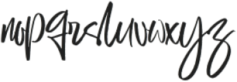 Ginho Hitam Regular otf (400) Font LOWERCASE