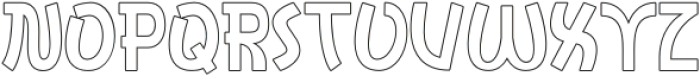 Ginjo Outline otf (400) Font UPPERCASE