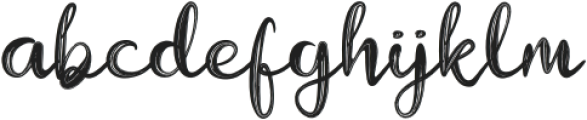 Ginnifer Script Brush otf (400) Font LOWERCASE