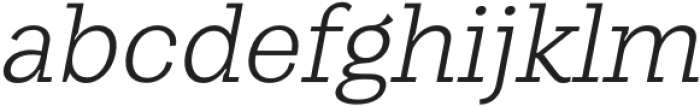 Gintona Slab ExtraLight Slant otf (200) Font LOWERCASE