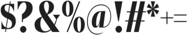 Gio Condensed Bold otf (700) Font OTHER CHARS