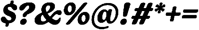 Giorgia Extrabold Italic otf (700) Font OTHER CHARS