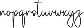 Giovany Signature Regular otf (400) Font LOWERCASE