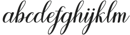 Girabella Regular otf (400) Font LOWERCASE