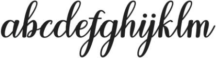 Girabella Regular otf (700) Font LOWERCASE