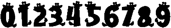 Giraffe Print Regular otf (400) Font OTHER CHARS