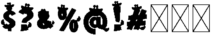 Giraffe Print Regular otf (400) Font OTHER CHARS