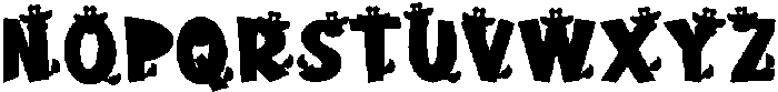 Giraffe Print Regular otf (400) Font UPPERCASE