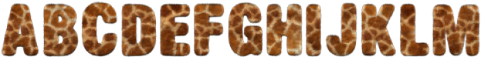 Giraffe Regular otf (400) Font UPPERCASE