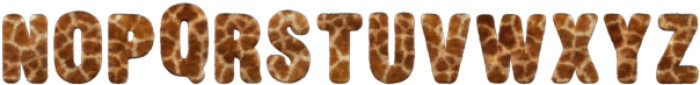 Giraffe Regular otf (400) Font UPPERCASE