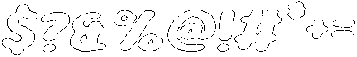 Girafity Angular Outline Italic otf (400) Font OTHER CHARS