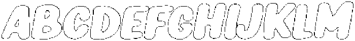 Girafity Angular Outline Italic otf (400) Font UPPERCASE