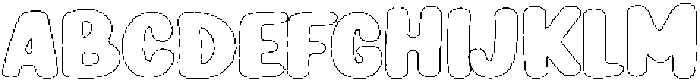 Girafity Angular Outline otf (400) Font UPPERCASE