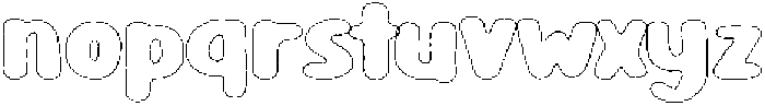 Girafity Angular Outline otf (400) Font LOWERCASE