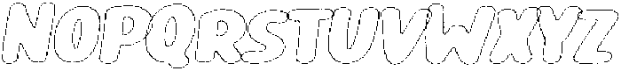 Girafity Brush Outline Italic otf (400) Font UPPERCASE