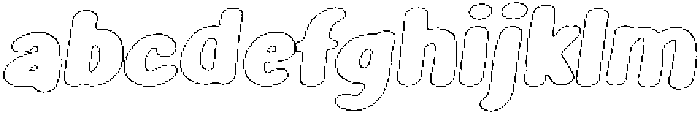 Girafity Brush Outline Italic otf (400) FONT
