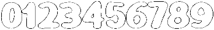 Girafity Brush Outline otf (400) Font OTHER CHARS
