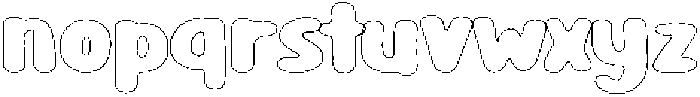 Girafity Chalk Outline otf (400) Font LOWERCASE