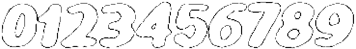 Girafity Eroded Outline Italic otf (400) Font OTHER CHARS