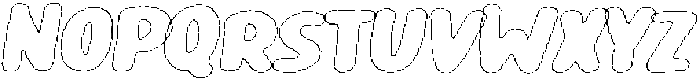 Girafity Eroded Outline Italic otf (400) Font UPPERCASE